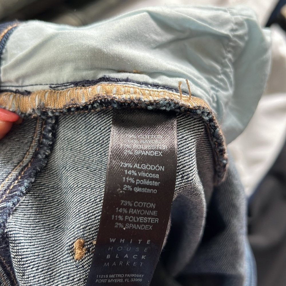 White House Black Market slim crop jeans - Picture 6 of 6